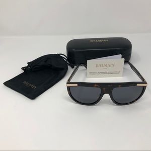 Balmain Sunglasses 57mm Dark Tortoise
